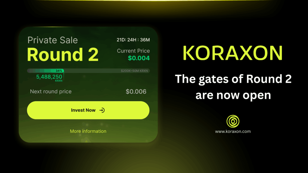 Koraxon Round 2 fundraising — digital alchemy transforming investments into opportunities